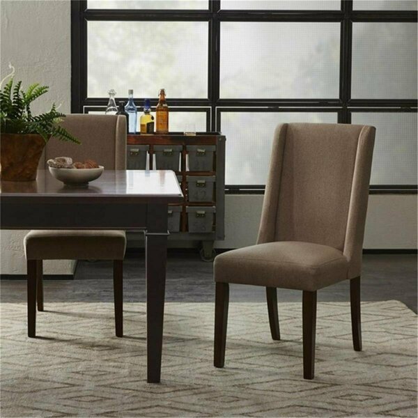 Madison Park Brody Wing Dining Chair, Taupe, 2PK FPF20-0384